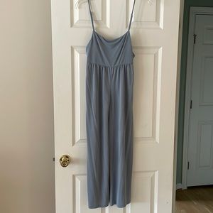 Blue wide-leg jumpsuit